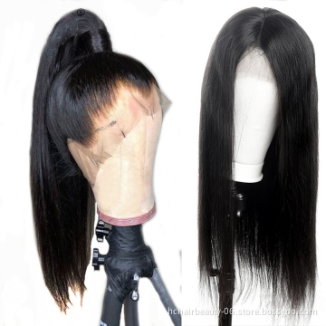 Straight  Wig Lace Front Human Hair Wigs Invisible Remy Human Hair PrePlucked Bleached Knots New Products